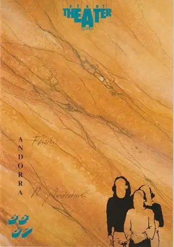 Stadttheater Luzern, Philippe de Bros, Ulrike Streitenberger: Programmheft Max Frisch: ANDORRA Premiere 13. November 1986 Spielzeit 1986 / 87  Heft 6 (18). 