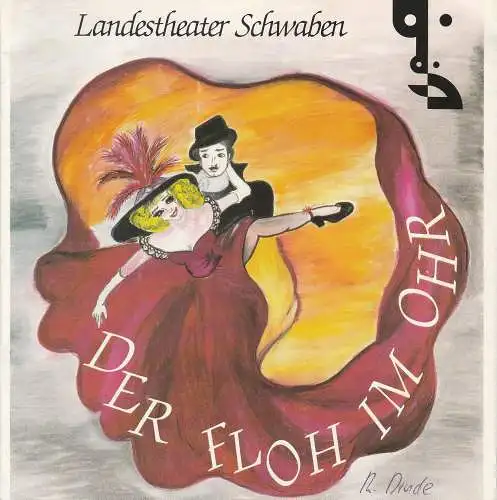 Landestheater Schwaben, Peter Stöhr, Catja Riemann: Programmheft Der Floh im Ohr. Schwank von Georges Feydeau. Premiere 31. Dezember 1988 (18). 