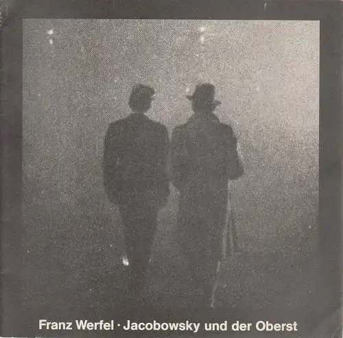 Niedersächsische Staatstheater Hannover, Alexander May, Karl-Hermann Schlüter: Programmheft Jacobowsky und der Oberst. Komödie einer Tragödie von Franz Werfel Premiere 31. Oktober 1979 (18). 