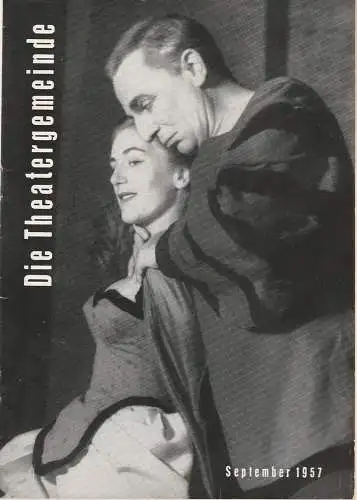 Volksbühne Kassel: Die Theatergemeinde. Kulturelle Monatsschrift für Kassel Spielzeit 1957 / 58 Heft 1 September (18). 