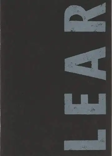 LIZ-Theater Berlin, Susanne Mansee, Stefan Krebs, Frank Löhmer ( Fotos ): Programmheft Shakespeare LEAR Spielzeit 1995 / 96 (18). 