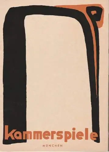 Münchner Kammerspiele, August Everding, Stefan Meuschel, Ivan Nagel, Wolfgang Zimmermann: Programmheft OTHELLO. Tragödie von William Shakespeare 8. Juni 1964 Spielzeit 1963 / 64 (18). 