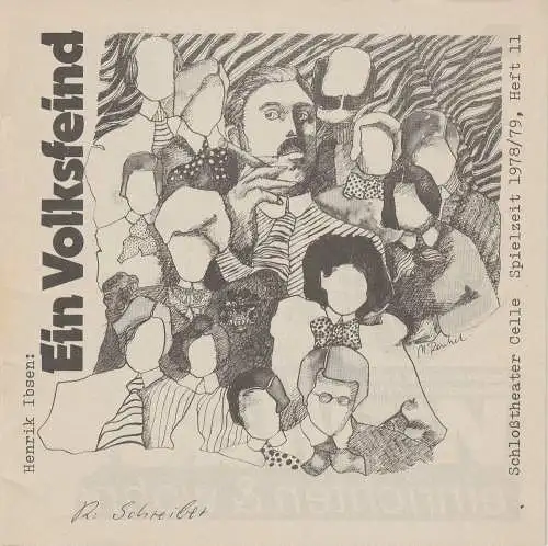 Schlosstheater Celle, Eberhard Johow, Martin Dreier: Programmheft EIN VOLKSFEIND. Schauspiel von Henrik Ibsen. Spielzeit 1978 / 79 Heft 11 (18). 