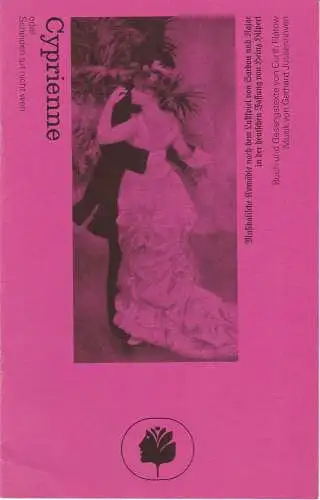 Staatsoperette Dresden, Elke Schneider, Peter Gunold, Ekkehard Walter: Programmheft Cyprienne oder Scheiden tut weh Premiere 12. 5. 1990 (18). 