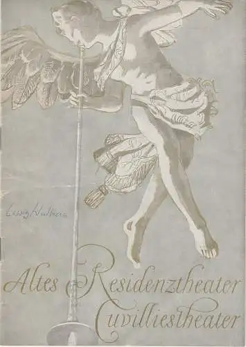 Bayerisches Staatsschauspiel, Helmut Henrichs, Dieter Hackemann: Programmheft Lessing: NATHAN DER WEISE Premiere 27. Oktober 1965 Altes Residenztheater Cuvillies-Theater (18). 
