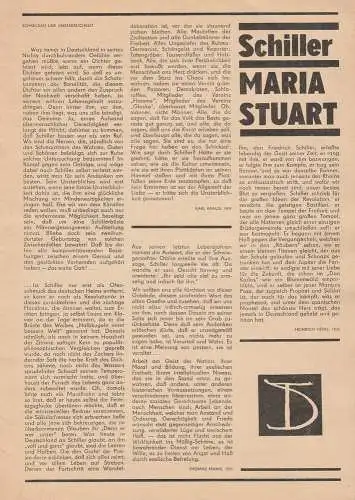 Deutsches Theater Berlin, Gerhard Wolfram, Klaus Wischnewski: Programmheft Friedrich Schiller: MARIA STUART Premiere 23. Dezember 1980 Spielzeit 1980 / 81 (18). 