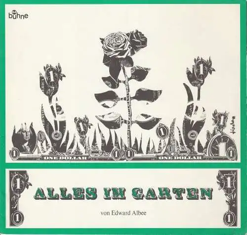 Bühne 64, Jürg Medicus: Programmheft Edward Albee: ALLES IM GARTEN Spielzeit 1971 / 72 (18). 