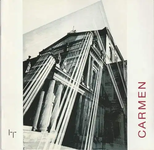 Niedersächsische Staatstheater Hannover, Hans-Peter Lehmann, Hans Jürgen Liedtke: Programmheft Georges Bizet: CARMEN Premiere 30. Dezember 1997 Spielzeit 1997 / 98 Heft 2 (18). 