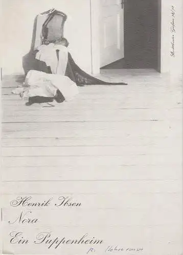 Stadttheater Giessen, Reinald Heissler-Remy, Jo Straeten, Eveline Miller: Programmheft NORA Ein Puppenheim. Schauspiel von Henrik Ibsen. Spielzeit 1978 / 79 Heft 18 (18). 
