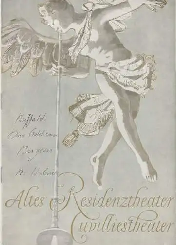 Bayerisches Staatsschauspiel, Helmut Henrichs, Dieter Hackemann: Programmheft DAS GOLD VON BAYERN. Komödie von Reinhard Rassalt. Uraufführung 16. Oktober 1966 Altes Residenztheater Cuvillies-Theater Spielzeit 1966 / 67 (18). 