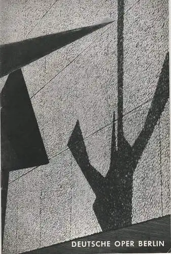 Deutsche Oper Berlin BRD: Programmheft Mozart: DON GIOVANNI 4. Juni 1970 93. Aufführung (18). 