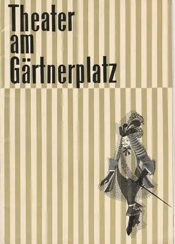 Theater am Gärtnerplatz, Arno Assmann, F. A. Kracht: Programmheft Mark Lothar: SCHNEIDER WIBBEL Premiere 9. August 1962 Spielzeit 1961 / 62 (18). 