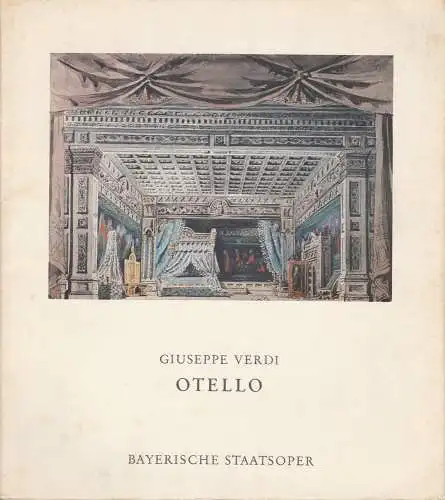 Bayerische Staatsoper, Wolfgang Sawallisch, Klaus Schultz, Krista Thiele: Programmheft OTELLO von Giuseppe Verdi. Premiere 31. Oktober 1977 Nationaltheater München Spielzeit 1977 / 78 (18). 