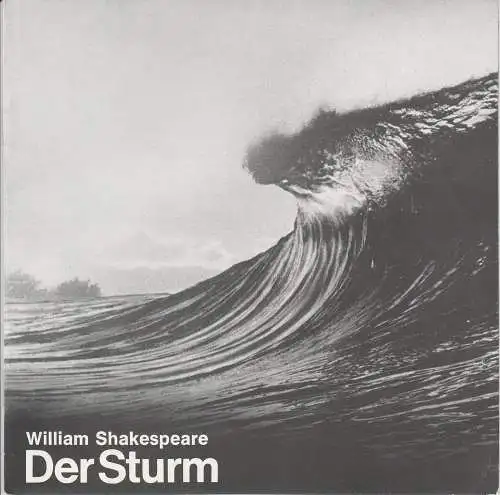 Städtische Bühnen Augsburg, Rudolf Stromberg, Wolfgang Kunz: Programmheft William Shakespeare: DER STURM Premiere 25. November 1979 Spielzeit 1979 / 80 Heft 7 (18). 