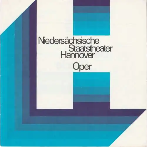 Niedersächsische Staatstheater Hannover, Oper, Günter Roth, Peter von Magnus, Kurt Julius ( Szenenfotos ): Programmheft Giuseppe Verdi: DER TROUBADOUR Premiere 3. September 1974 Spielzeit 1974 / 75 Heft 1 (18). 