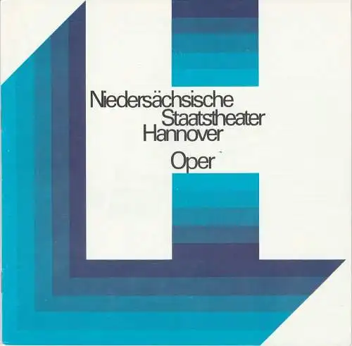 Niedersächsische Staatstheater Hannover, Oper, Günter Roth, Peter von Magnus, Kurt Julius ( Szenenfotos ): Programmheft Cavalleria rusticana / Der Bajazzo Premiere 4. Oktober 1970 Spielzeit 1970 / 71 Heft 11 (18). 