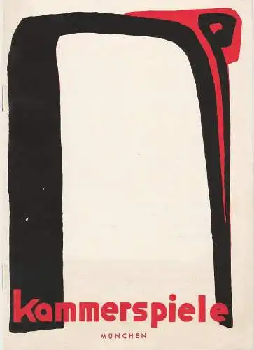 Münchner Kammerspiele: Programmheft MEINE FRAU ERFÄHRT KEIN WORT. Gastspiel Renaissance Theater Berlin Gastspiel-Sonderheft 2 Spielzeit 1954 / 55 (18). 