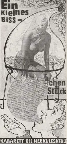 DIE HERKULESKEULE Das Kabarett der Stadt Dresden DDR, Manfred Schubert, Wolfgang Zobel, Alexander Alfs: Programmheft Glauche / Schaller EIN KLEINES BIßCHEN STÜCK (18). 