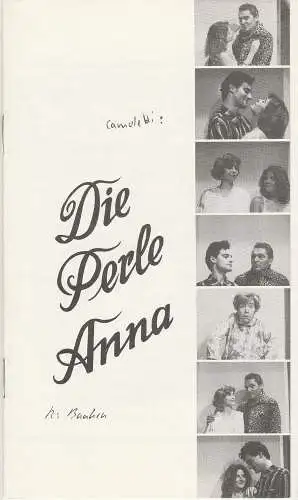 Städtebundtheater Hof, Reinhold Röttger, Andrea Hödebeck: Programmheft Marc Camoletti: DIE PERLE ANNA Premiere 9. April 1986 (18). 