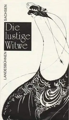 Landesbühnen Sachsen, Manfred Haacke, Peter Hamann, Peter Scharfe: Programmheft Franz Lehar DIE LUSTIGE WITWE Premiere 20. Oktober 1990 Spielzeit 1990 / 91 Heft 1 (18). 