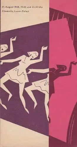 Luxor-Palast Chemnitz: Programmheft HEUTE NACHT 21.August 1948 Luxor-Palast Chemnitz (18). 