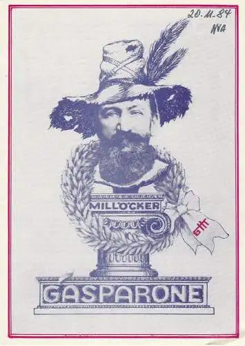 Gerhart-Hauptmann-Theater Görlitz / Zittau, Roman Silberstein, Wolfgang Wessig, Konrad König, Gerhard Arnold / Eva Thiele: Programmheft Karl Millöcker GASPARONE Premiere 30. September 1983 Spielzeit 1983 / 84 (18). 