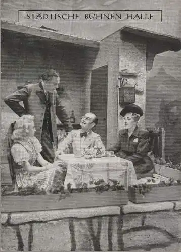Städtische Bühnen Halle, Wilhelm Gröhl: Programmheft Ruggiero Leoncavallo DER BAJAZZO Freilichtspiele im Burghof Giebichenstein ca. 1946 (18). 