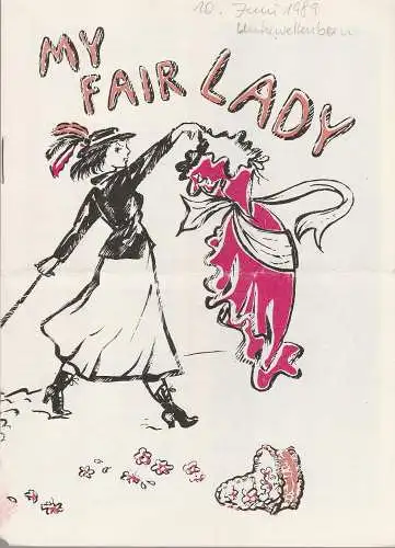 Theater Rudolstadt, Horst Liebig, Marita Bahr: Programmheft Frederic Loewe MY FAIR LADY Premiere 9. April 1988 Spielzeit 1987 / 88 (18). 