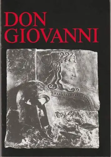 Komische Oper, Eberhard Schmidt, Hartmut Henning: Programmheft Wolfgang Amadeus Mozart IL DISSOLUTO PUNITO ossia il DON GIOVANNI Premiere 3. Oktober 1987 (18). 