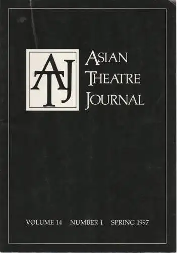 Samuel L. Leiter, Robert W. Bethune: ASIAN THEATRE JOURNAL Volume 14 Number 1 Spring 1997 (18). 