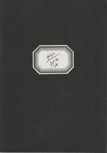 Schaubühne am Halleschen Ufer Berlin: Programmheft Bertolt Brecht DER UNTERGANG DES EGOISTEN FATZER Premiere 11. März 1976 (18). 