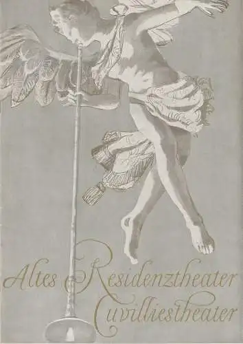 Bayerisches Staatsschauspiel, Helmut Henrichs, Eckart Stein: Programmheft VIEL LÄRM UM NICHTS. Lustspiel von William Shakespeare. Premiere 22. Dezember 1960 Altes Residenztheater Cuvilliestheater Spielzeit 1960 / 61 Heft 2 (18). 