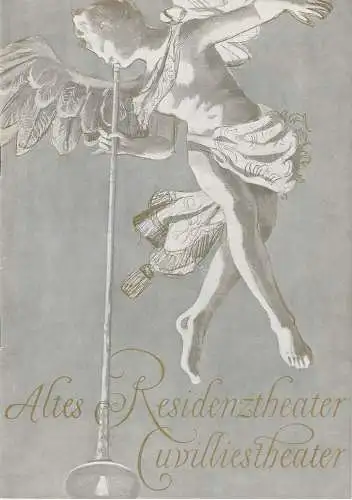 Bayerisches Staatsschauspiel, Helmut Henrichs, Walter Haug: Programmheft DER MISANTHROP. Schauspiel von Moliere. Premiere 30. November 1959 Altes Residenztheater Cuvilliestheater Spielzeit 1959 / 60 Heft 2 (18). 