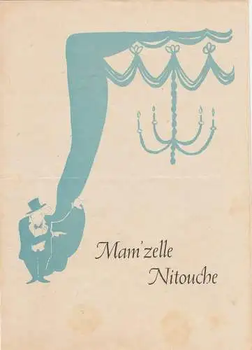 Stadttheater Zittau: Programmheft Florimond Herve: Mam'zelle Nitouche Spielzeit 1960 (18). 