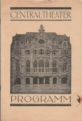 Central - Theater Dresden: Programmheft Rolf-Röder-Revue GROßE KLEINIGKEITEN (18). 