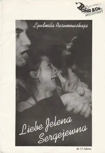Badische Landesbühne Bruchsal, Peter Dolder, Marlies Leibitzki: Ljudmila Rasumowskaja LIEBE JELENA SERGEJEWNA Boing & Co. Begleitheft (18). 