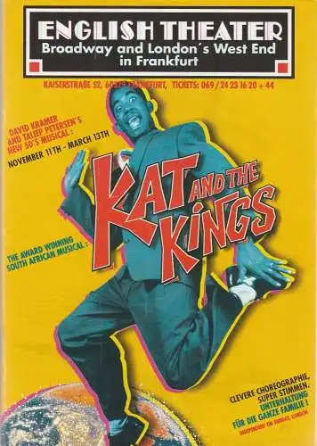 The English Theater, Judith Rosenbauer, Marie Luise Herbst: Programmheft Kramer / Petersen KAT AND THE KINGS November 11th 1998 - March 13th 1999 (18). 