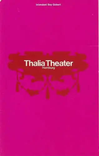 Thalia Theater Hamburg, Boy Gobert, Hannelore Gerber, Rosemarie Clausen ( Szenenfotos ): Programmheft Jean-Claude Carriere ICH SUCHE MONSIEUR FERRAND Spielzeit 1969 / 70 Heft 12 (18). 