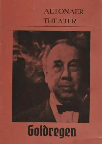 Altonaer Theater, Hans Fitze, Wilhelm Allgayer, Günther Riebold: Programmheft J. B. Priestley GOLDREGEN Spielzeit 1974 / 75 (18). 
