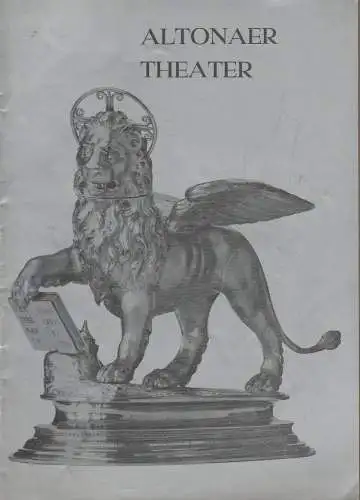 Altonaer Theater, Hans Fitze, Wilhelm Allgayer, Günther Riebold, Rena Prozesky, Jutta Ungelenk-Stamp ( Fotos ): Programmheft William Shakespeare OTHELLO, DER MOHR VON VENEDIG Spielzeit 1975 / 76 (18). 