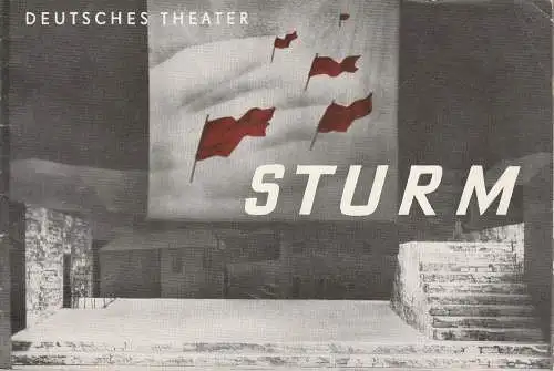 Deutsches Theater, Wolfgang Langhoff, DEWAG-Werbung: Fotoheft STURM Schauspiel von W. N. Bill - Bjelozerkowski (18). 
