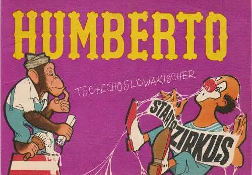 Zirkus Humberto Tschechoslowakischer Staatszirkus, Josef Hofman, Jiri Vorel: Programmheft ZIRKUS HUMBERTO 1967 - Sondergastspiel in der DDR (18). 