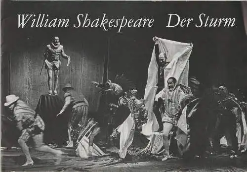 Leipziger Theater, Karl Kayser, Christoph Hamm, Hanne Röpke, Volker Wendt, Helga Wallmüller ( Fotos ): Programmheft William Shakespeare DER STURM Voraufführung 4. Juli 1975 Spielzeit 1975 / 76 Heft 3 (18). 