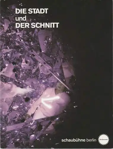 Schaubühne am Lehniner Platz, Heinrich Kreyenberg: Programmheft Martin Crimp / Mark Ravenhill DIE STADT und DER SCHNITT Premiere 21. März 2008 Spielzeit 2007 / 2008 (18). 