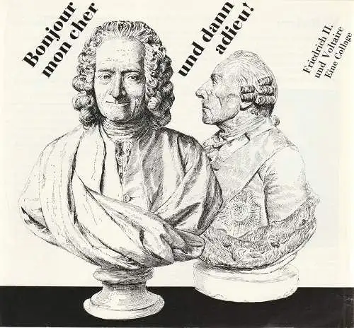 Hans-Otto-Theater Potsdam, Gero Hammer, Irmgard Mikisch, Bob Bahra: Programmheft BONJOUR MON CHER UND DANN ADIEU Premiere 23. August 1986 Spielzeit 1986 / 87 Heft 1 (18). 
