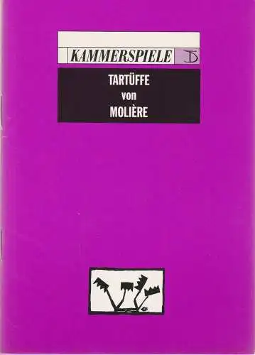 Deutsches Theater Berlin, Thomas Langhoff, Susanne Thelemann, Christine Gerberding: Programmheft TARTÜFFE Komödie von Moliere Premiere 10. April 1992 Spielzeit 1991 / 1992 (18). 