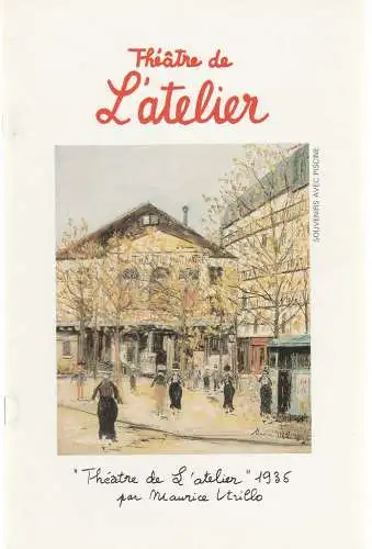 Theatre de L'Atelier, Daniele et Pierre Franck: Programmheft Terence McNally SOUVENIRS AVEC PISCINE Premiere 8. April 1997 (18). 