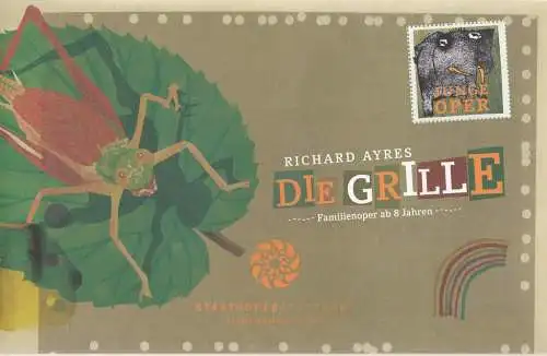 Staatsoper Stuttgart, Klaus Zehelein, Barbara Tacchini: Programmheft Richard Ayres DIE GRILLE Premiere 3. November 2007 Kammertheater Spielzeit 2007 / 08 (18). 