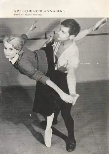 Kreistheater Annaberg, Werner Möhring, Lilo Noack, Arndt Wolansky ( Proben-Fotos ): Programmheft Karl-Rudi Griesbach SCHNEEWITTCHEN Ballett in 5 Bildern frei nach den Gebr. Grimm (18). 