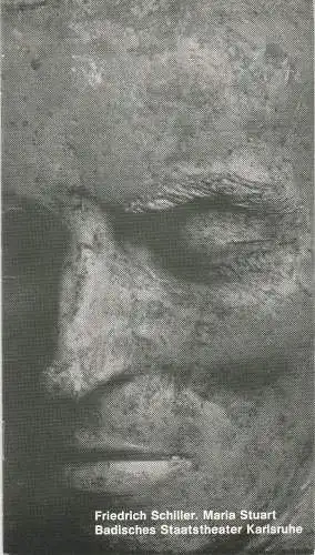 Badisches Staatstheater Karlsruhe, Günter Könemann, Willi Händler, Uwe Pierstorff: Programmheft Friedrich Schiller MARIA STUART Spielzeit 1980 / 81 Heft 1 (18). 